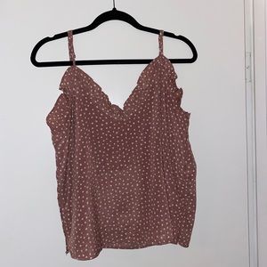 Women’s Blush Dot Ruffle Cami